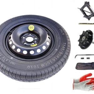 Spare wheel + set with mounting bolt Fiat 500X I (2014-present) - 145/90R16