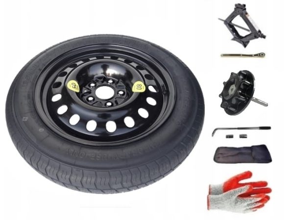 Spare wheel + set with mounting bolt Renault Koleos I (2007-2015) - 17 inches