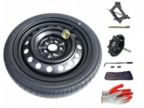 Spare wheel + set with mounting screw Skoda Rapid I (2012-2020) - 16 inches