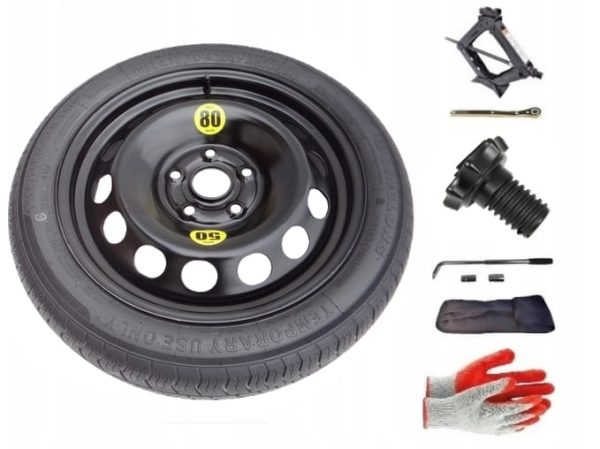 Spare wheel + set with mounting screw Volkswagen Touran Cross I (2007-2010) - 16 inches