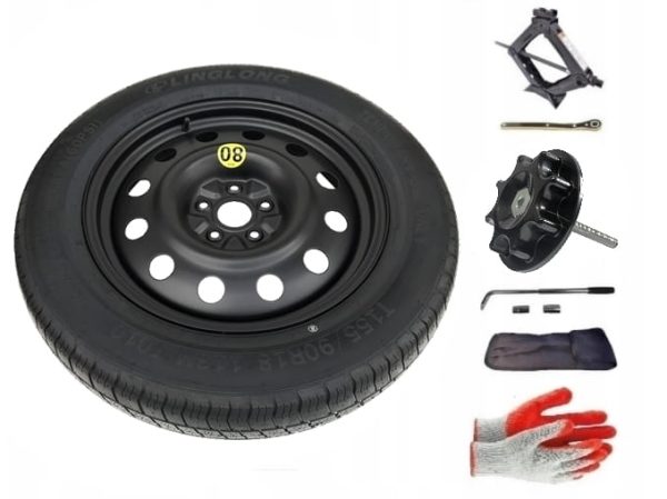 Spare wheel + set with mounting bolt Hyundai Santa Fe II (2006-2012) - 18 inches