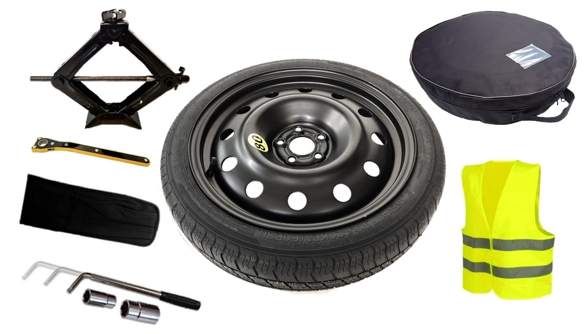Spare wheel + set with cover Peugeot 807 I (2002-2014) - 17 inches