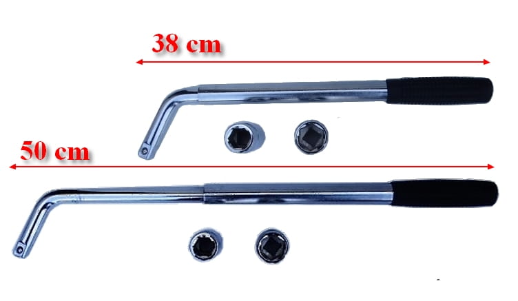 Set of 1 T jack + telescopic wheel wrench + cover - Image 4