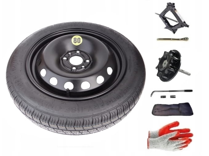 Spare wheel + set with screw Fiat 500 II (2020-present) - 15 inches