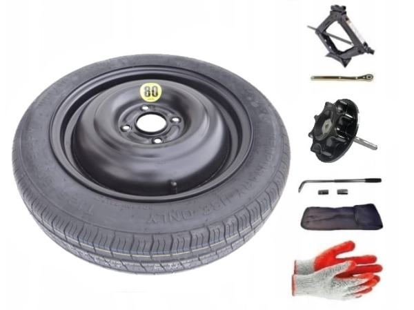 Space-saver wheel + set with mounting bolt Ford Fiesta VII (2017-present) - 15 inches
