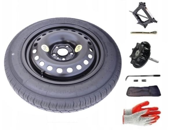 Spare wheel + set with mounting bolt Jeep Compas II (2017-present) - 17 inches