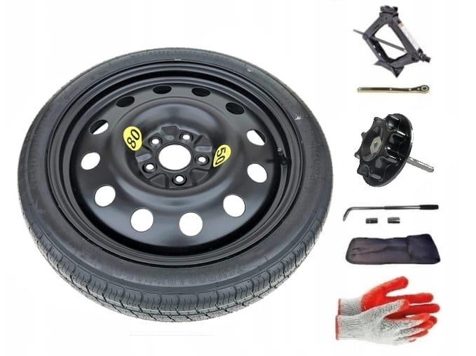 Spare wheel + set with mounting bolt Nissan Qashqai III (2021-present) - 18 inches