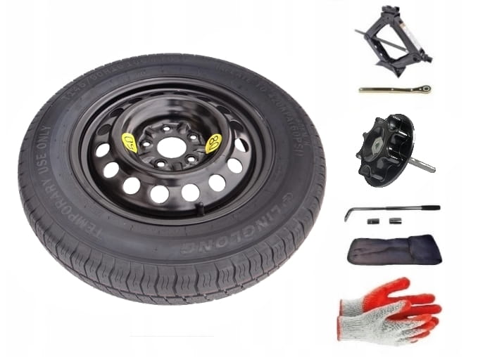 Spare wheel + set with mounting bolt Nissan X-trail II (2007-2014) - 16 inches