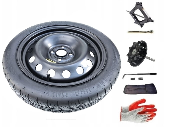 Spare wheel + set with mounting bolt Renault Clio III (2008-2012) - 16 inches