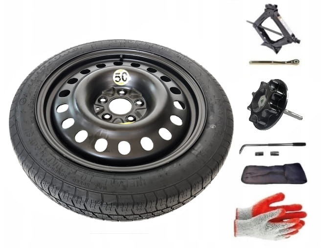 Spare wheel + set with mounting bolt Renault Grand Scenic III (2009-2016) - 17 inches