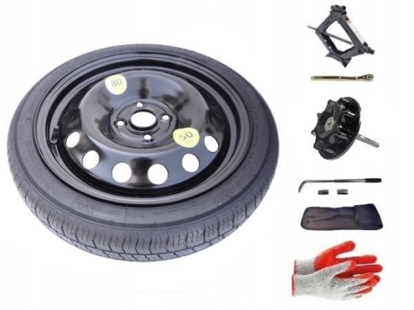 Spare wheel + set with mounting bolt Renault ZOE I (2013-present) - 16 inches