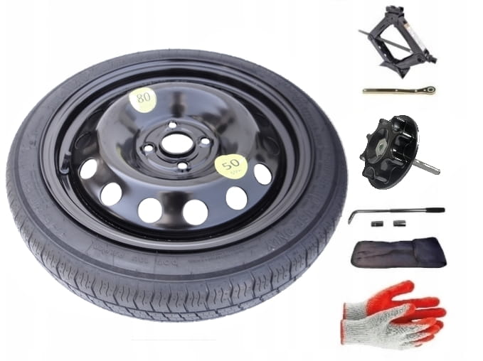 Spare wheel + set with mounting bolt Skoda Citigo I (2011-present) - 16 inches