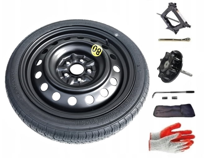 Spare wheel + set with mounting screw Skoda Fabia II (2007-2014) - 16 inches