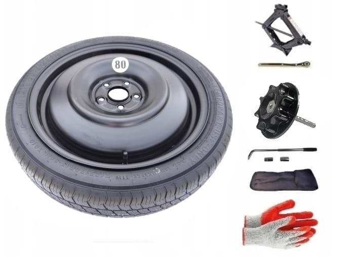 Spare wheel + set with mounting bolt Toyota Prius II (2003-2010) - 17 inches