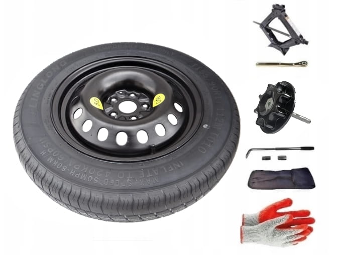 Spare wheel + set with mounting bolt Toyota RAV4 IV (2013-2019) - 17 inches