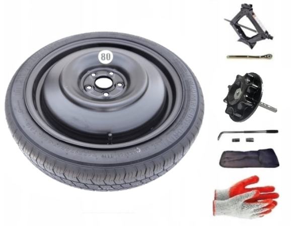 Spare wheel + set with mounting bolt Toyota Verso S (2011-2015) - 17 inches