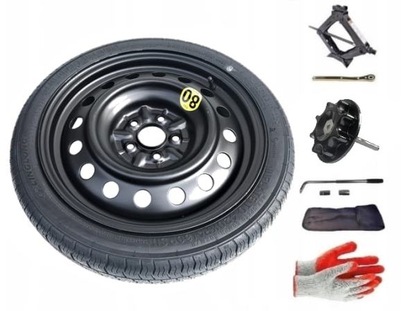 Spare wheel + set with mounting bolt Volkswagen Polo VI (2017-present) - 16 inches