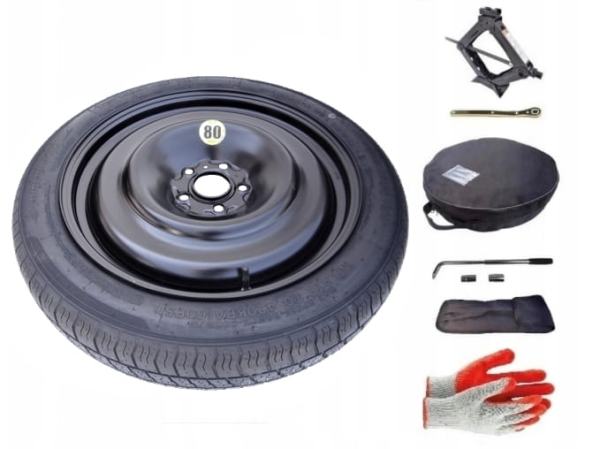 Spare wheel + set with cover Fiat 500X I (2014-present) - 18 inches