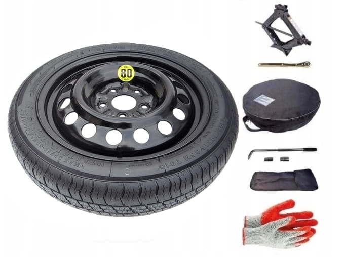 Spare wheel + set with cover Hyundai Coupe III (2002-2009) - 125/70R16