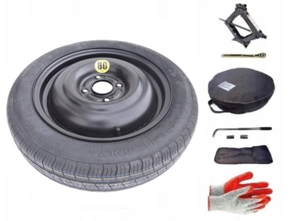 Spare wheel + set with cover Mazda 2 I (2002-2007) - 15 inches