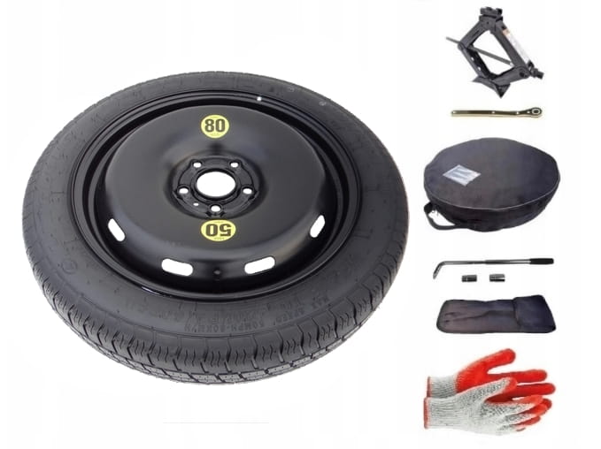 Spare wheel + set with cover Mercedes B Class W246 (2012-2019) - 17 inches