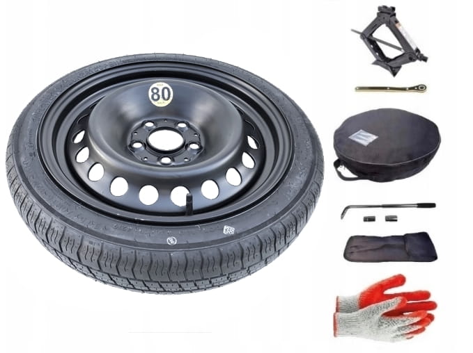 Spare wheel + set with cover Mercedes C Class W204 (2007-2015) - 16 inches