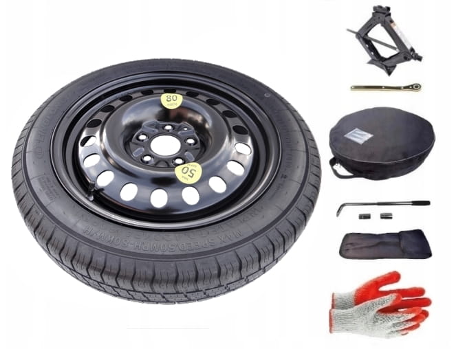 Spare wheel + set with cover Nissan Juke I (2010-2019) - 17 inches