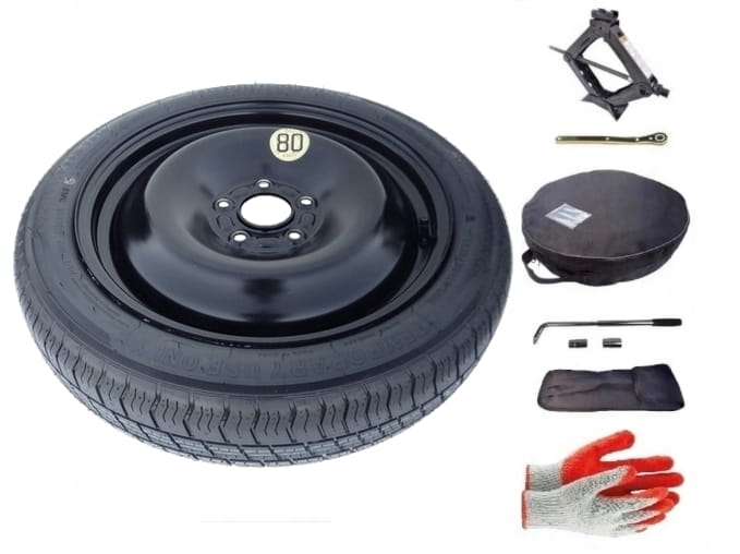 Spare wheel + set with cover Renault Kangoo II 5x108 (2008-2021) - 16 inches