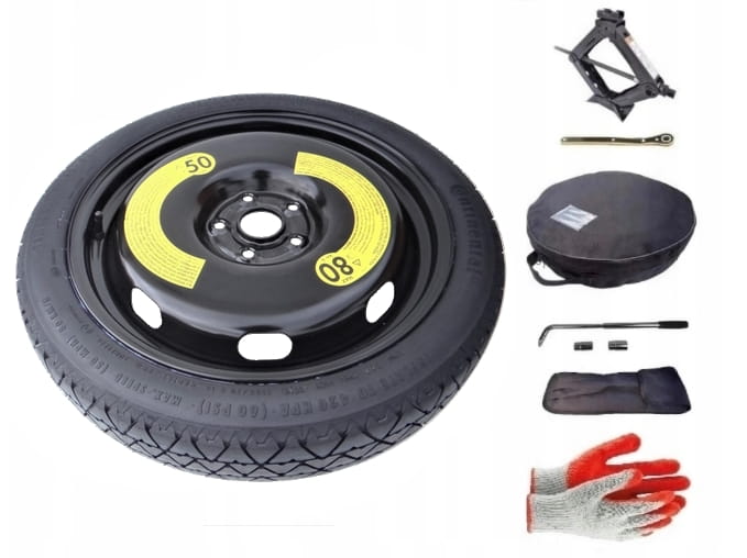Spare wheel + set with cover Volkswagen Golf Plus (2005-2014) - 125/70R18 Continental