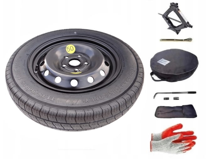 Spare wheel + set with cover Volkswagen Caddy IV (2011-present) - 16 inches