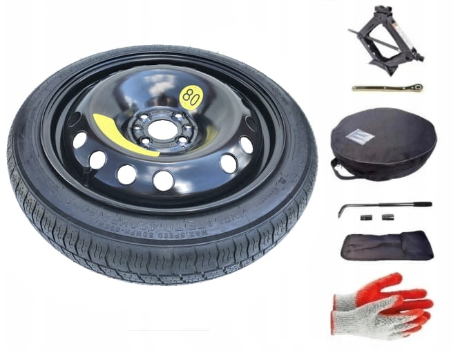 Spare wheel + set with cover Fiat 500 II (2020-present) - 16 inches