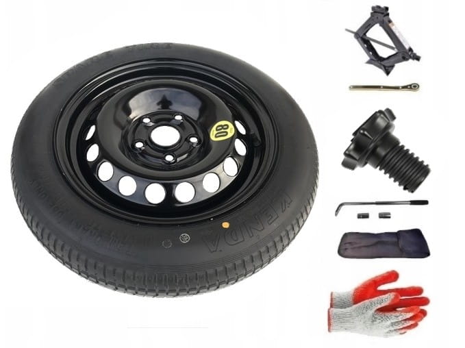 Spare wheel + set with screw Skoda Octavia II (2004-2012) - 15 inches