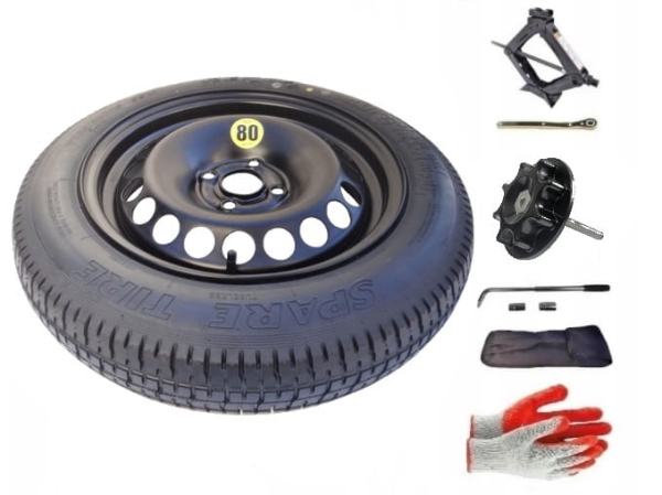 Space-saver wheel + set with screw Honda Jazz III (2015-2020) - 15 inches