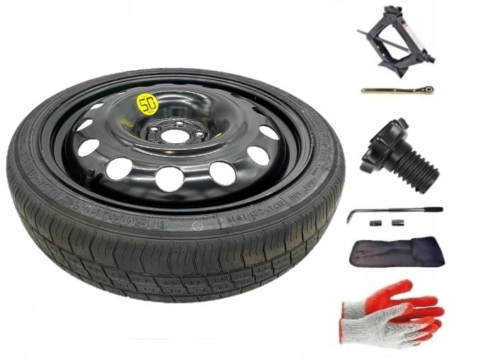 Spare wheel + set with mounting bolt Audi A1 8X (2010-2018) - 125/60R18