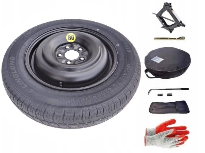 Spare wheel + set with cover Chrysler Voyager IV (2001-2007) - 16 inches