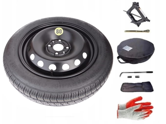 Spare wheel + set with cover Fiat Barchetta I (1995-2005) - 15 inches