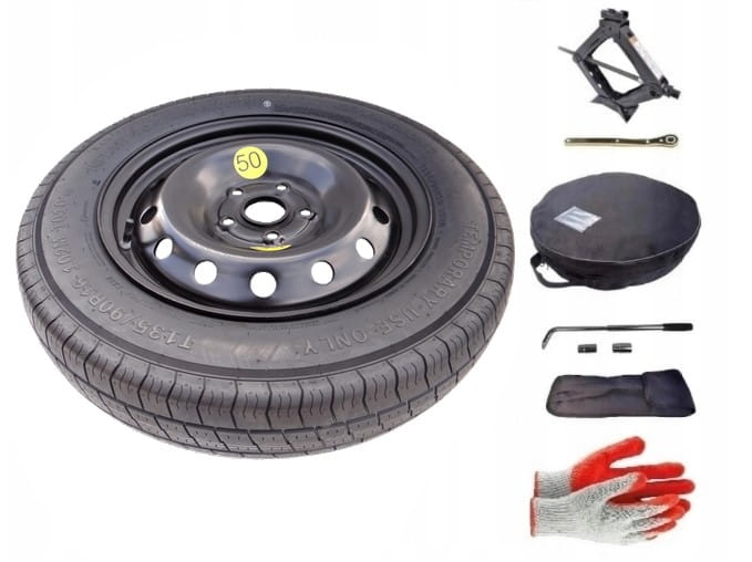 Spare wheel + set with cover Subaru Forester II (2002-2008) - 16 inches