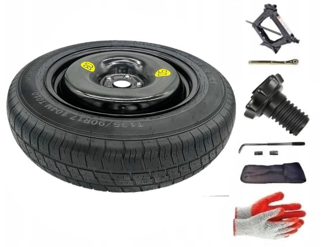 Spare wheel + set with mounting bolt Seat Tarraco I (2018-present) - 17 inches