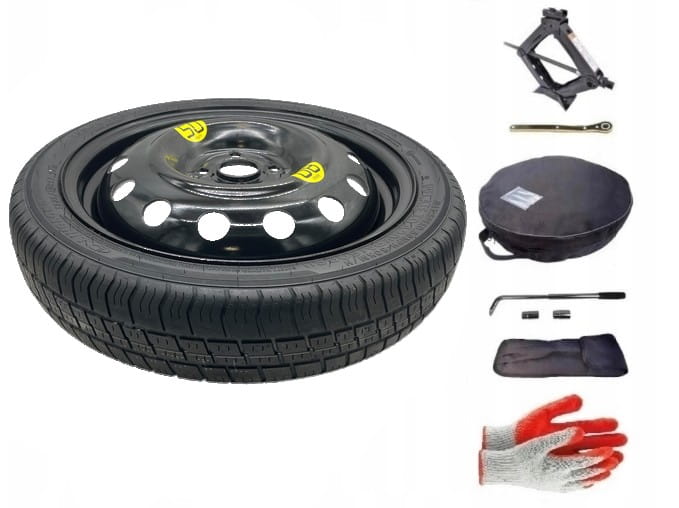 Spare wheel + set with cover Fiat Bravo II (2007-2015) - 17 inches