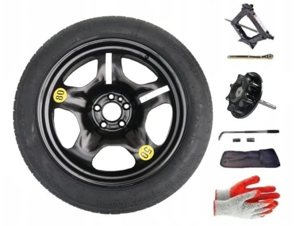 Spare wheel + set with mounting bolt Jeep Compas II (2017-present) - 18 inches