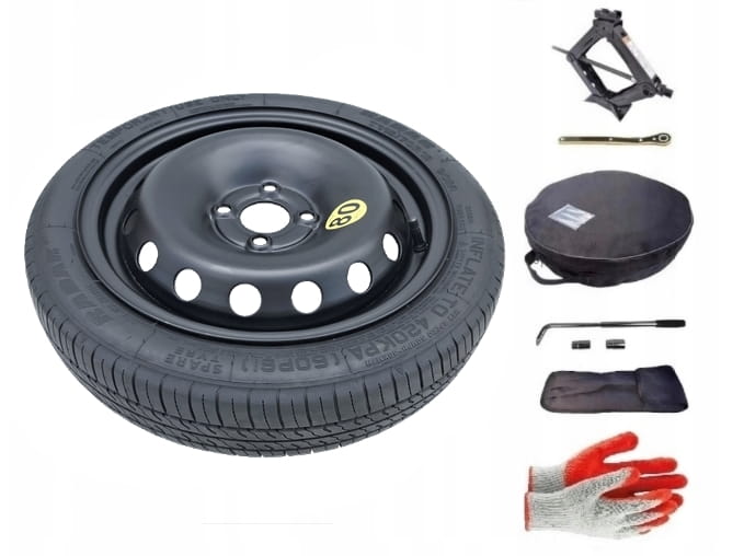 Spare wheel + set with cover Nissan Kubistar I (2003-2008) - 15 inches