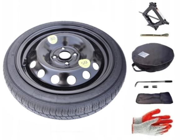 Spare wheel + set with cover Opel Calibra I 4x100 (1990-1997) - 16 inches