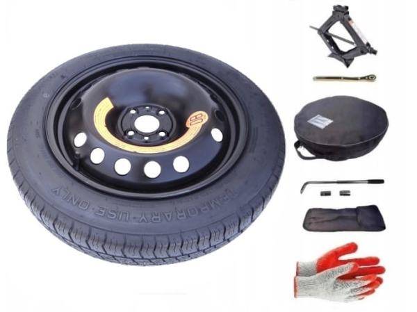 Spare wheel + set with cover Fiat 500C I (2009-present) - 16 inches
