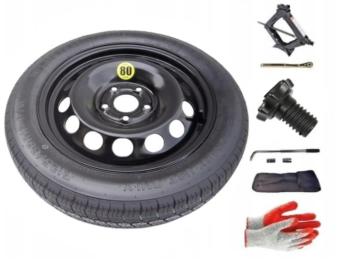Spare wheel + set with mounting bolt Volkswagen Golf Sportsvan (2014-2020) - 16 inches