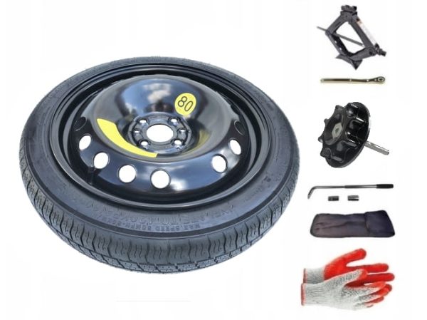 Spare wheel + set with screw Fiat 500 II (2020-present) - 16 inches