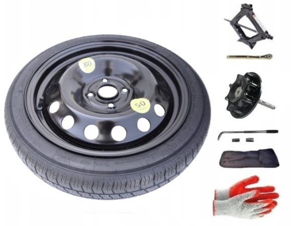 Space-saver wheel + set with mounting bolt Honda Jazz IV (2015-present) - 16 inches