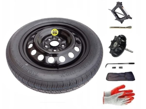 Spare wheel + set with mounting screw Toyota Auris I (2006-2012) - 16 inches