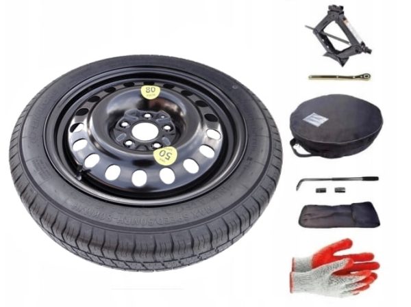 Spare wheel + set with cover BMW 7 Series E65 (2001-2008) - 17 inches