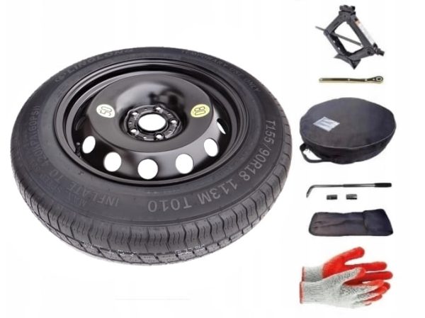 Spare wheel + set with cover BMW X5 E53 (2000-2006) - 155/90R18
