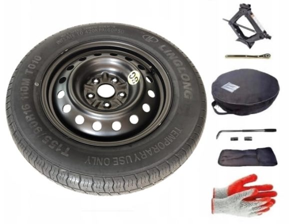 Spare wheel + set with cover Toyota RAV4 III (2005-2012) - 16 inches